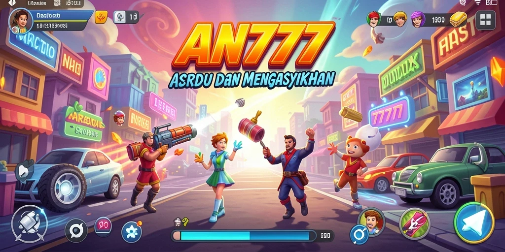 Tangkapan layar menunjukkan aksi cepat dan tantangan menarik dalam AN777.
