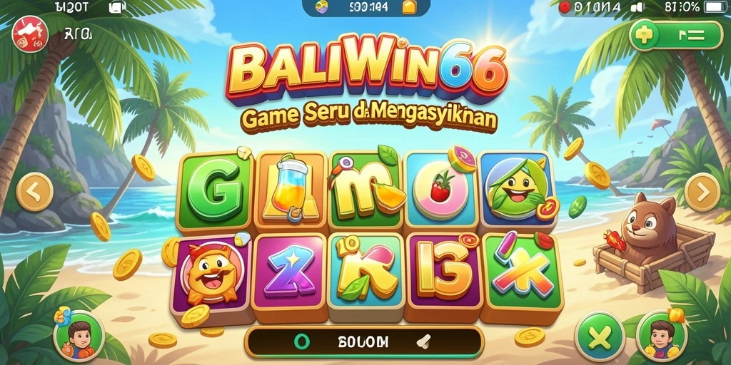 Tampilan permainan Bingo yang seru dan penuh warna di BALIWIN66.