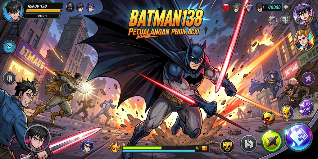 Tampilan gameplay yang mendebarkan dari BATMAN138 dengan karakter Anime.