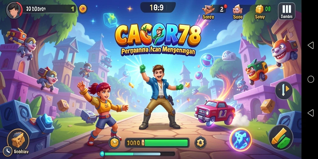 Tampilan gameplay Arcade yang seru dan menantang.