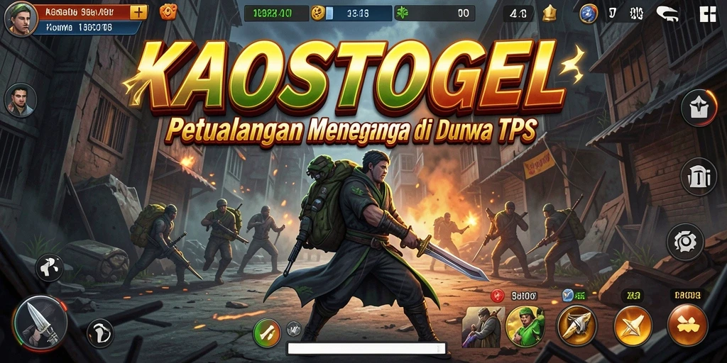 Tampilan aksi intens gameplay KAOSTOGEL yang menakjubkan