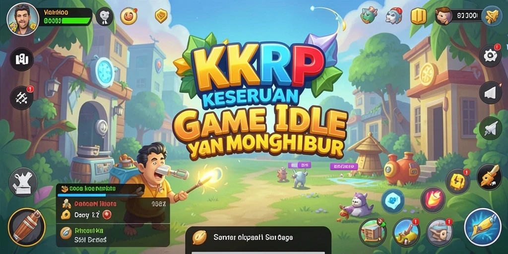 Screenshot KKRP menampilkan gameplay Idle yang menarik dan menghibur.