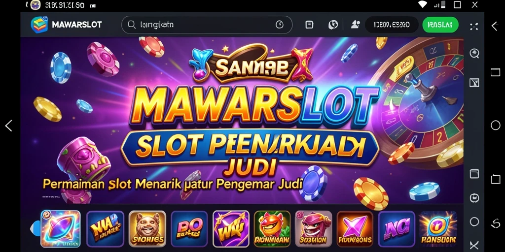 Screenshot MAWARSLOT menampilkan gameplay Slot yang mendebarkan.