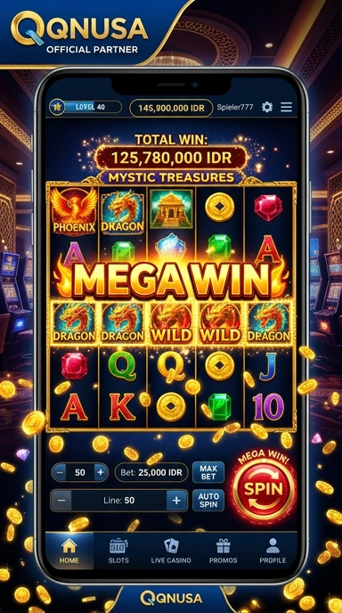 Screenshot aplikasi QQNUSA menampilkan kategori aplikasi yang beragam.